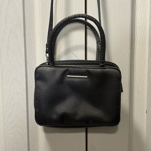 Ladies Purse Metallic Dark Gray